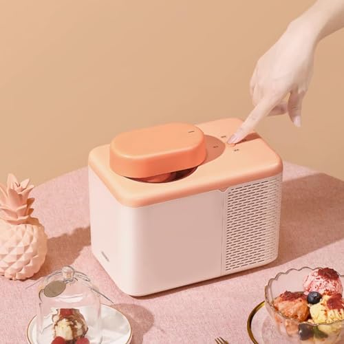 ANGDI Eismaschine, 500 ml automatische Eismaschine mit 2 Geschwindigkeitsmodi, hält 6 Stunden kalt, tragbarer DIY-Fruchttüten-Maker, Hersteller von gefrorenen Desserts, geeignet for Familien – Bild 4