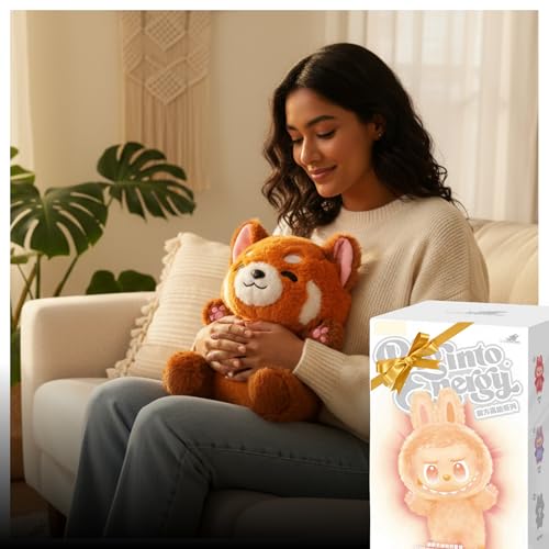 Image of Flufies Breathing Teddy Bear with Music - 25 cm Sensory Toys and Musical Toys - Sleeping Teddy Bear with Breathing Soft Toys for Teens and Adults (Breathing Fox and Monster Charm)