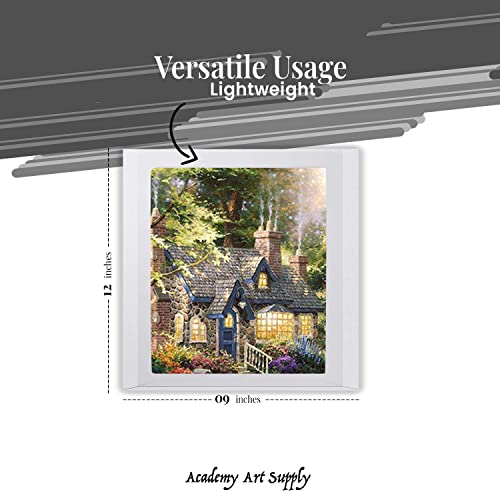 Academy Art Supply Stretched Canvases Pack Of 8 (9 X 12) #TOP4