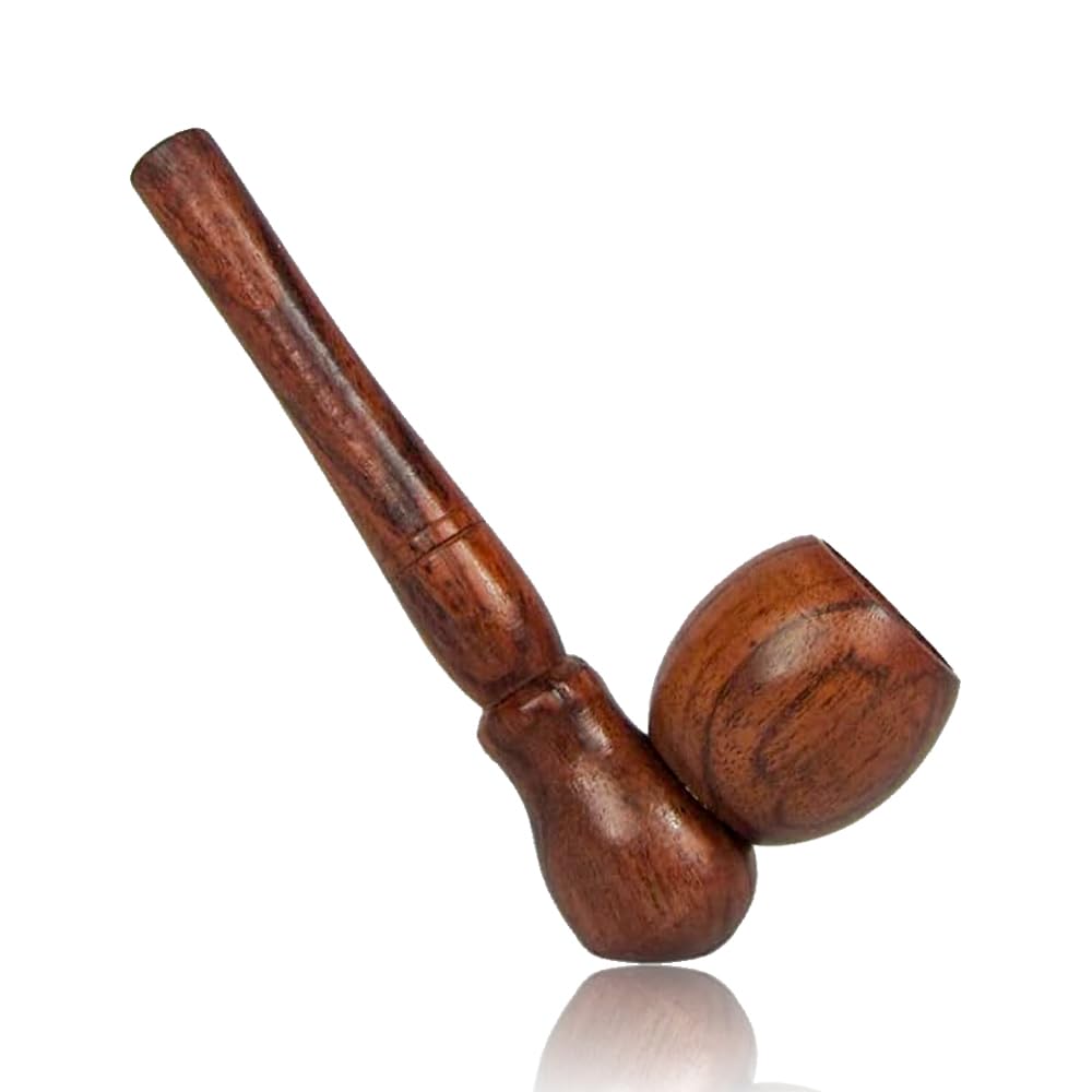 Wooden Tobacco Smoking Pipe Hand Pocket Size 4" (WD201)