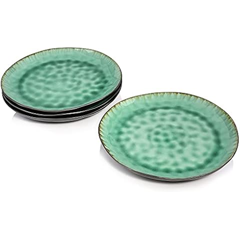 Sänger | Dessertteller Set Palm Beach, 4-teiliges Set aus Steingut Cover