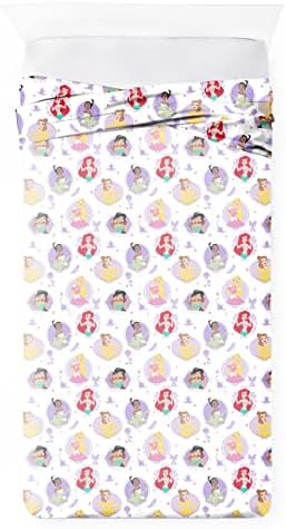 Disney Princess Heart of Gold 100% Cotton Single Flat Sheet