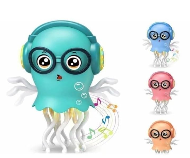 Image of Dancing Jellyfish Toy with Light Up Musical Features and 360 Degree Rotating Tentacles, for Kids Boys Girls