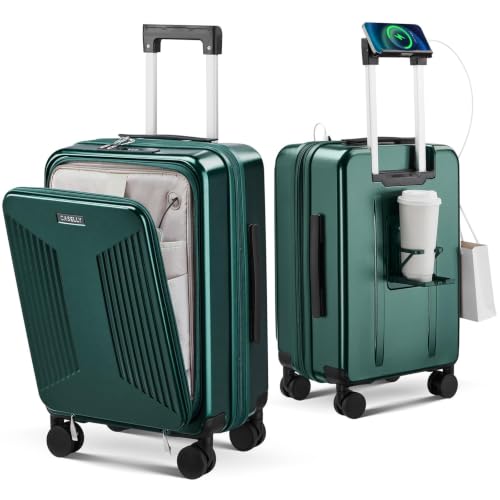 Carry-On Luggage with USB Charging and Spinner Wheels