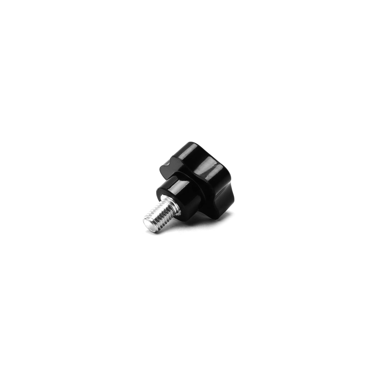 Wenheww 10Pcs M10 x 15mm Thread Star Knob, 40mm Diameter Male Thread Bakelite Star Shaped Hand Knob Tightening Screw, Black Clamping Knob Handle Replacement Grip Handle Fastener