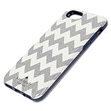 Kate Spade New York Protective Case for iPhone 7 and iPhone 6 - Chevron Glitter / Silver Navy