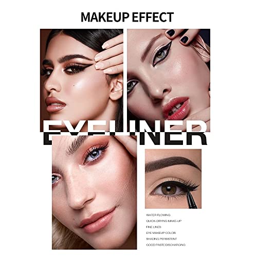 Penna impermeabile dell'eyeliner, liquida nera