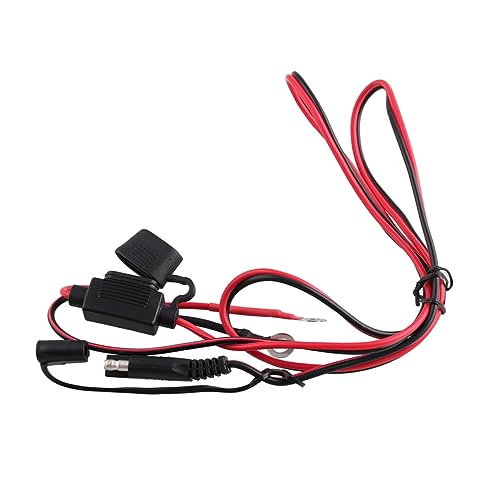 ORFOFE Dual USB Sae to USB Adapter with Inline Fuse Motorcycle Phone GPS Charger Cable Rotary Mount Heat Resistant Abs for Scooter and Bike Power Supply