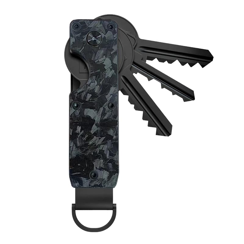 Organisateur de clés compact en aluminium pour 8 clés standard