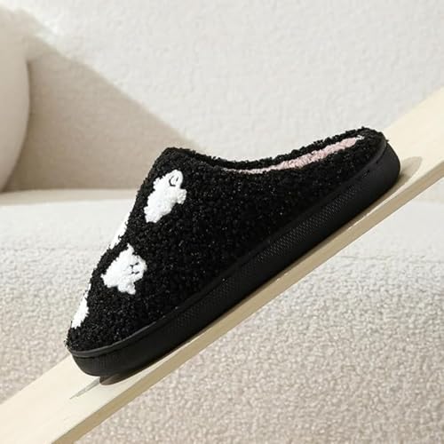 Halloween Slippers Ghost Slippers for Women Retro Warm and Cozy House Slippers Halloween Shoes Winter Slippers Spooky Gifts3