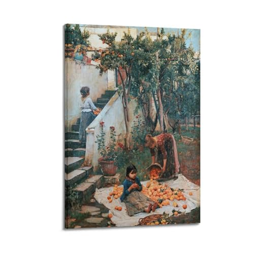 Toile Waterhouse The Orange Gatherers pour habiller un mur vide