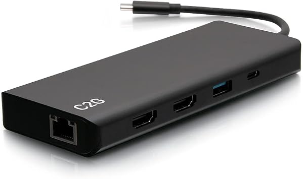 USB-C 9-in-1 Dual Display Docking Station with HDMI, Ethernet, USB, 3.5mm Audio and Power Delivery up to 60W - 4K 30Hz TAA Compliant - TAA Compliant