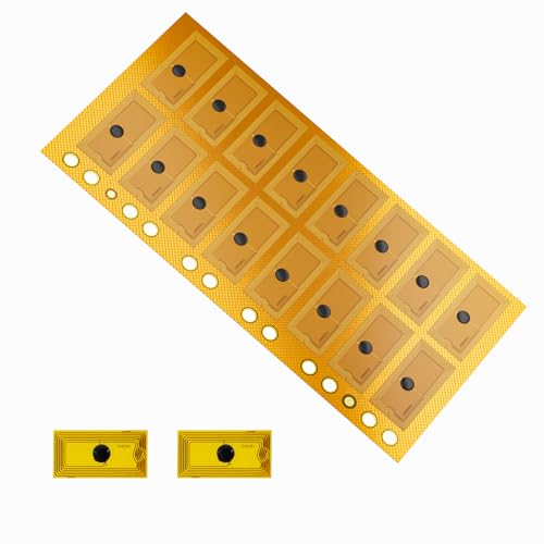 Image of 10pcs NFC Tags Flexible NTAG215 Stickers Rectangle NFC Key Tag Rewritable Waterproof RFID Tag Heat-Resistant Works with Control Management NFC-Enabled Devices
