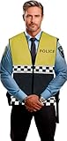 ¡CONVIÉRTETE EN EL HÉROE DE LA NOCHE! - Incluye el chaleco de policía amarillo. No incluye la camisa, el reloj ni otros accesorios. ¡Perfecto para destacar en cualquier fiesta o evento temático!