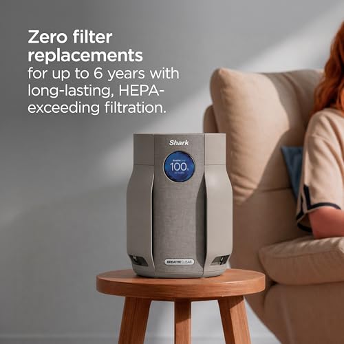 Shark BreatheClear Compact Pro Smart Air Purifier, HP062PK, Blush - image 7
