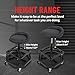 Faitaliicy Mechanic Stool with Wheels, Heavy Duty 330LBS Rolling Garage Stool with Round Base and 360° Casters, Iron Tool Tray, Adjustable Garage Stool on Wheel for Car Mechanics, Workbench