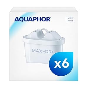 AQUAPHOR Filterkartusche MAXFOR+ Pack 5+1 - gegen Kalk, Chlor & weitere Stoffe, für Aquaphor Onyx, Amethyst, Jasper, Compact, Glass und Fresh