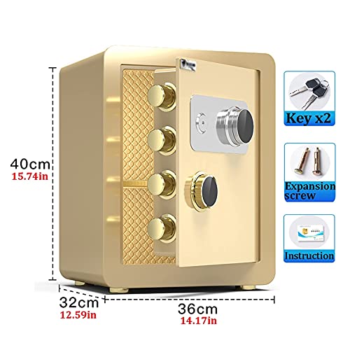 Coffre-fort avec serrure à code mécanique RLKHXBS petit meuble de rangement blindé - 6