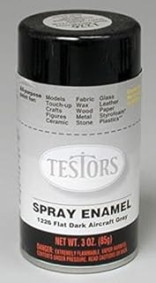 Testor Corp. Flat Dark Aircraft Grey Enamel Paint 3oz Spray Can