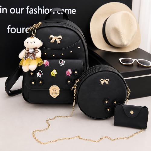 Image of ShopyVid 3-Piece Mini Backpack Set for Women & Girls | Rakhi Gift for Sister | Raksha Bandhan Gift for Sister