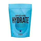Awesome Supplements – Awesome Hydrate – 270g Instant Electrolytes Powder - 275mg Sodium Per Serving - Low Calorie, Vegan & Gluten-Free - Blackcurrant