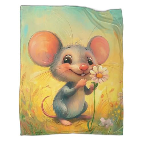Couverture rat microfibre anti-froid pour lit canapé et bureau