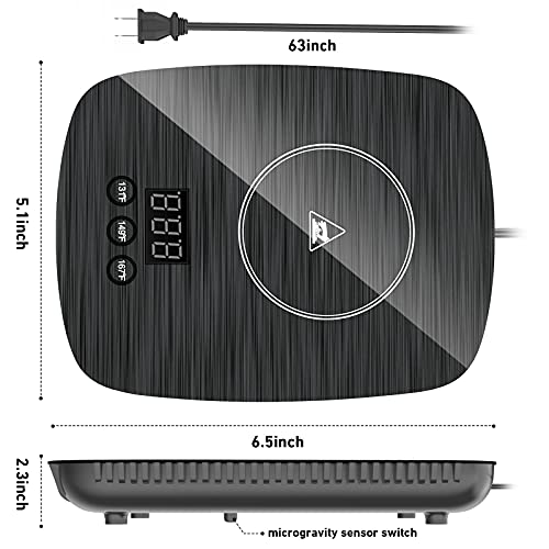 Mug Warmer,Coffee Warmer For Desk Office Home Use, Electric Cup Warmer With Three Temperature Settings,Coffee Hot Plate For Cocoa Tea Water Milk With Auto Shut Off After 4H Feature (Grey/Without Mug) #TOP6