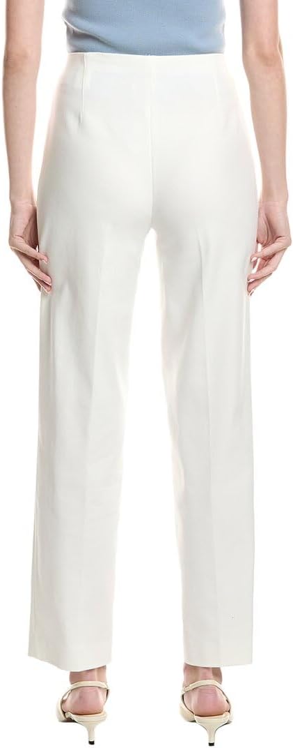 Anne Klein Womens High Rise Pull on Pintuck Trouser - Image 2