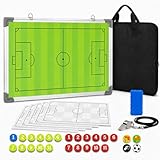 LionSports Profi Taktiktafel Fußball - Mit Zonenfeld zum Endlosdruck - Mit Tragetasche und Trillerpfeife - Verbessern Sie Ihre Spieler - Für Perfektes Stellungsspiel - Fussball Taktiktafel