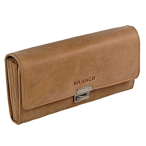 Preisvergleich Produktbild GoBago Leder Kellnerbörse Taxibörse Geldbeutel Kellnerportemonnaie (Rustbraun)