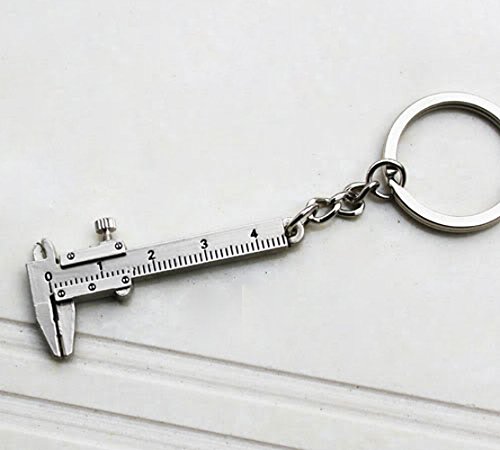 hongfei 1 Pieza Hot Novedad Modelo Regla Móvil Vernier Caliper Modelo Llavero de Regalo