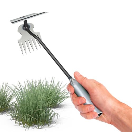 Generico Estirpatore - Estirpatore Manuale a Manico Lungo con 7 Denti,Attrezzo da Giardinaggio per Strappare a Mano,per Giardinieri Donne Esterno Giardino Cortile Fattoria Ortaggi E Fiori