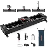 2-Axis Motion & 360° Pan Professional Movement Equipped with horizontal slide (255mm stroke) + 360° infinite rotation for cinematic shots. Supports multi-axis linkage with DJI Pocket 3 for smooth coordinated movement. One-press A/B point setting & up...