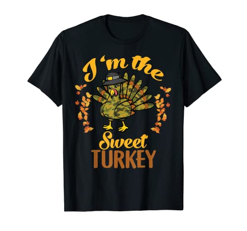 I'm The Sweet Camo Turkey Family Matching Acción de Gracias Divertido Camiseta