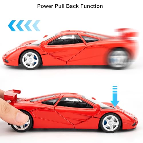 Modelo de Auto 1:32 McLaren F1 Diecast Rojo miniatura 2