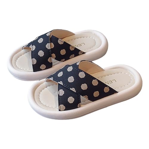 IWIHMIV Kids Slides Sandals Girls Toddlers Cloud Shower Slippers Cute Open Toe Sandals Thick Sole Beach Pool Shoes