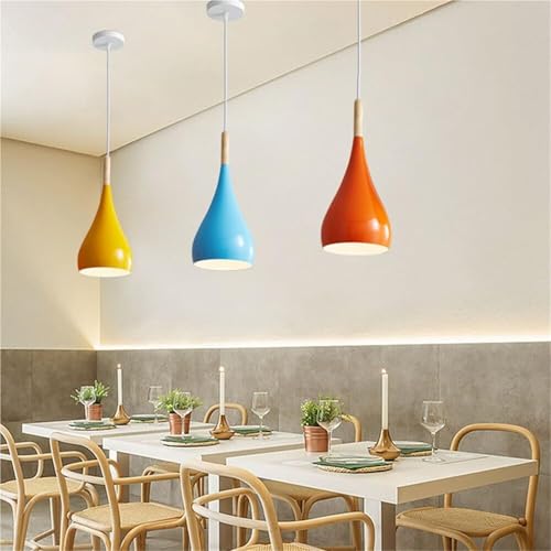 Lámpara de madera para techo que elimina sombras en cocina 7