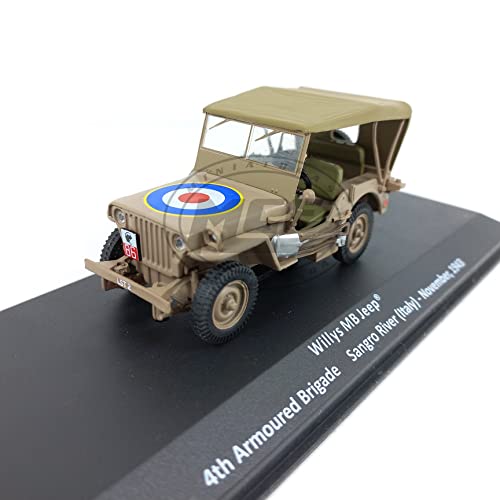 Jeep Willys MB 1/43 de la 4ª Brigada Blindada, río Sangro, Italia, noviembre de 1943