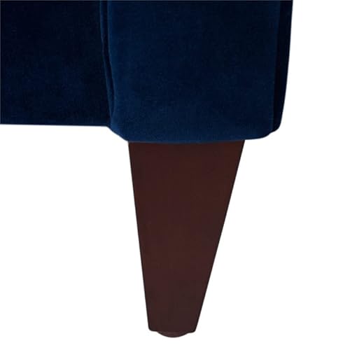 Jennifer Taylor Home Jack 84" Modern Tuxedo Tufted Sofa, Navy Blue Velvet #TOP7