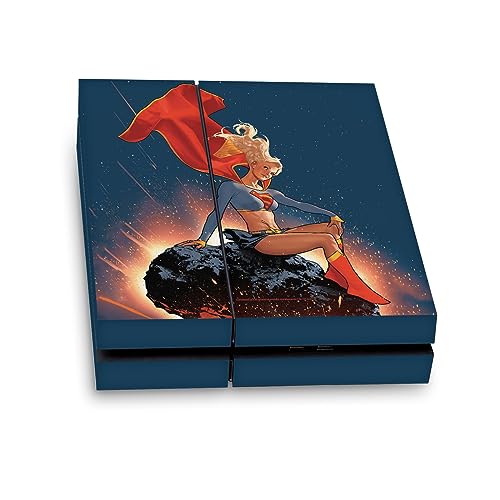 Peau PS4 Superman pour masquer les rayures de la console avec un vinyle DC Comics
