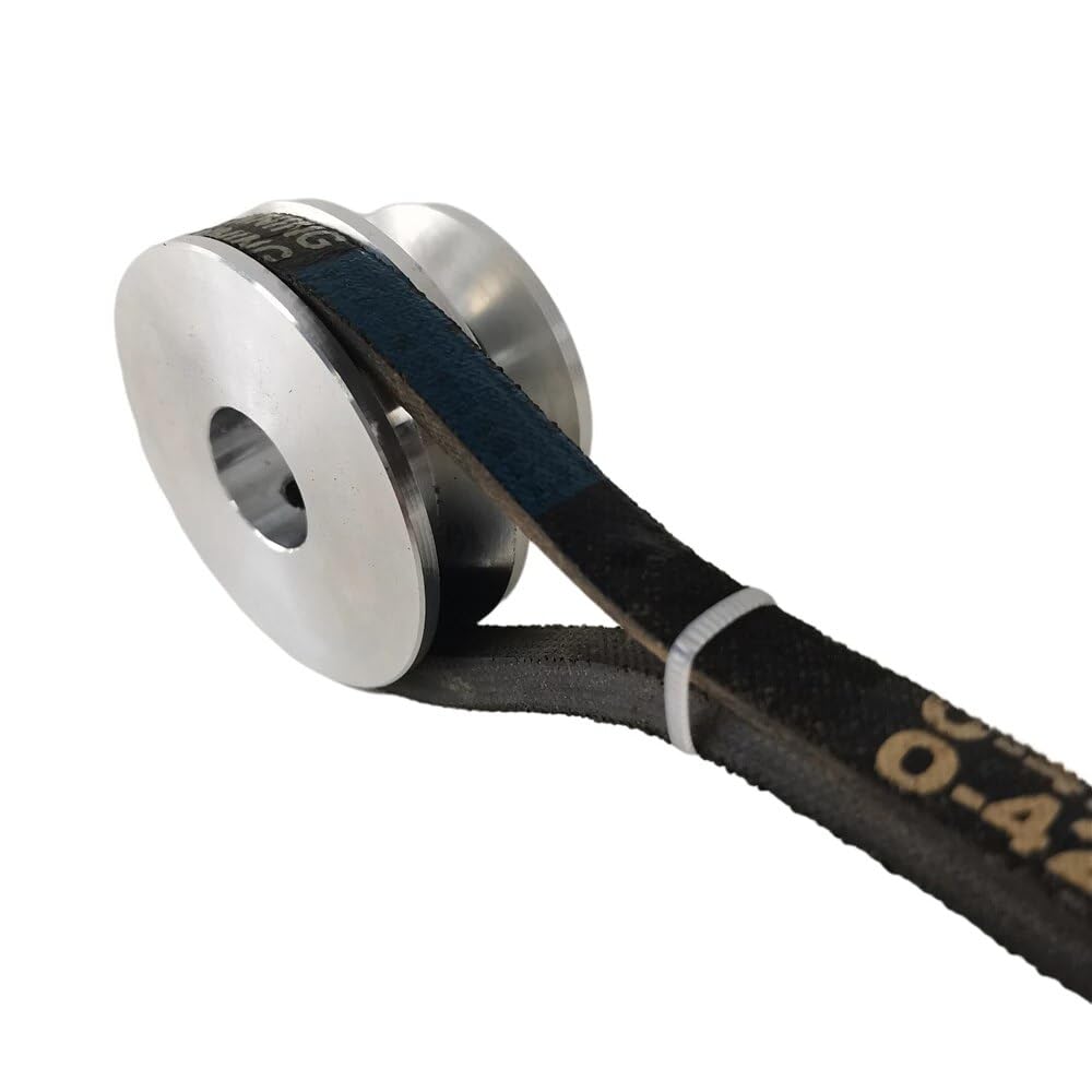 Puleggia Alluminio Puleggia Doppia Scanalatura Alluminio - 50/60mm Per Cinghie V E O Puleggia 50mm 60mm