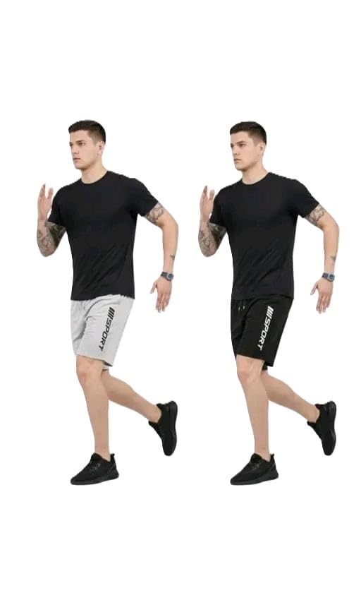 fayrouz Pack of 2 Mens Comfortable Lycra Shorts Combo Half Pants for Men Sports Activity Daily Use-picture-11