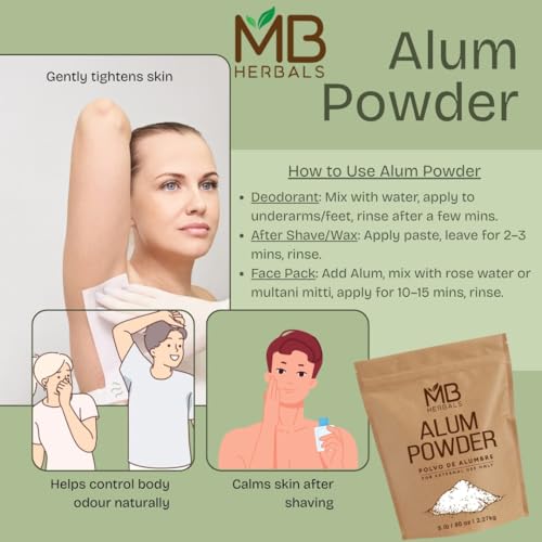 MB Herbals Alum Powder 100 Gram (3.5 oz) | Deodorant | After Shave | Leather Fabric and Paper Mordant | External Use Only - Image 5