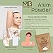 MB Herbals Alum Powder 8 oz / 0.5 lb / 227g | Deodorant | After Shave | Leather Fabric and Paper Mordant | Do Not Ingest | External Use Only
