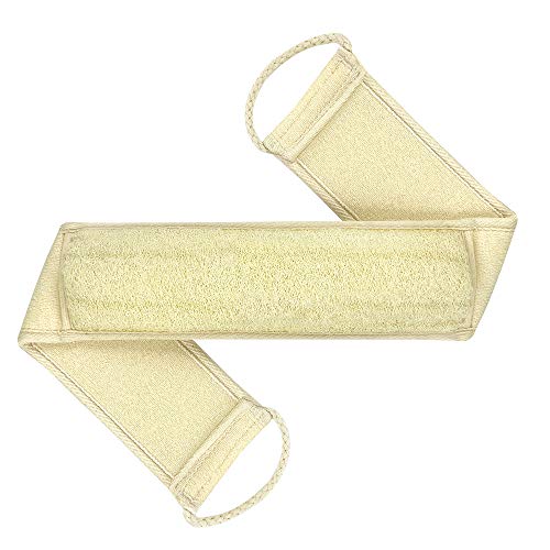 Exfoliating Back-Scrubber for Shower, 100% Natural-Loofah Back Scrubber Washer to Deep Clean Your Back, Bath Exfoliator Body Scrubber Bath-Accessories, Organic Loufa Sponge for Women & Men Skin Care