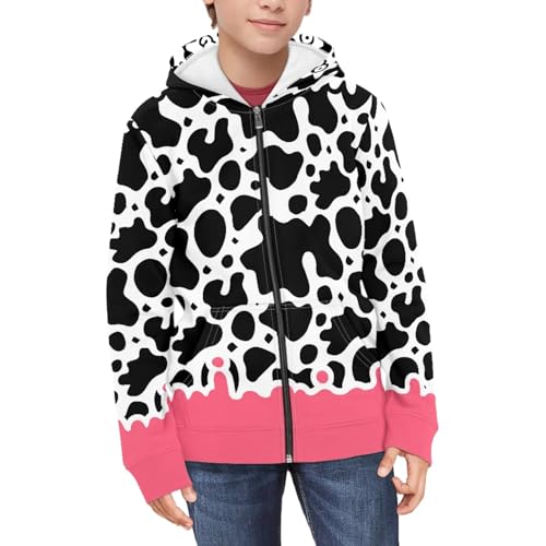 Kids Hoodies Sweatshirt Zip Up Novelty Boys Girls Hoody Jackets Youth Hood with Pocket