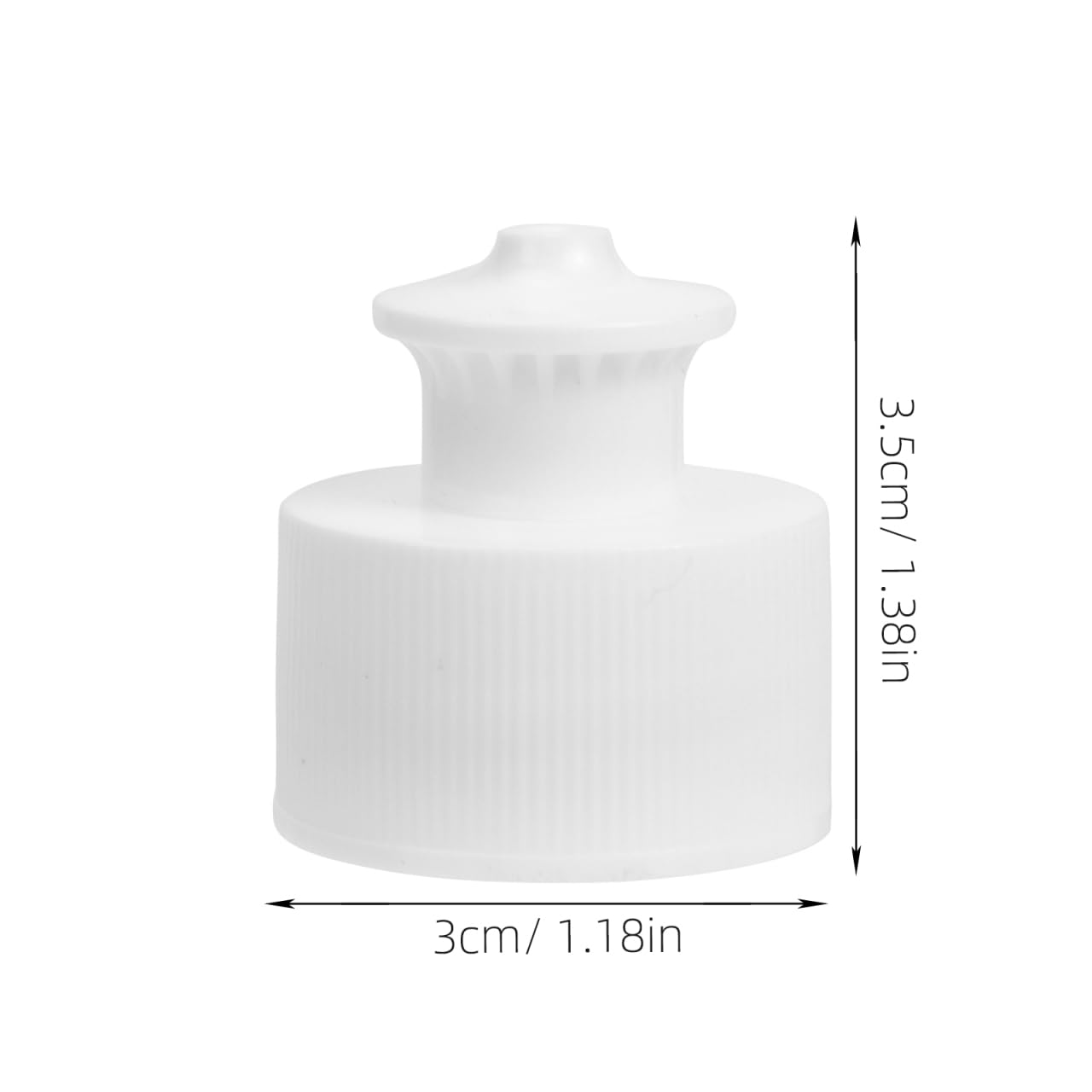 GORGECRAFT 50 pz 5 Misure Tappo in Plastica Trasparente con Linguetta Tappi per Sale e Pepe Tappo di Ricambio per Bottiglia da 10.5 mm A 18 mm di