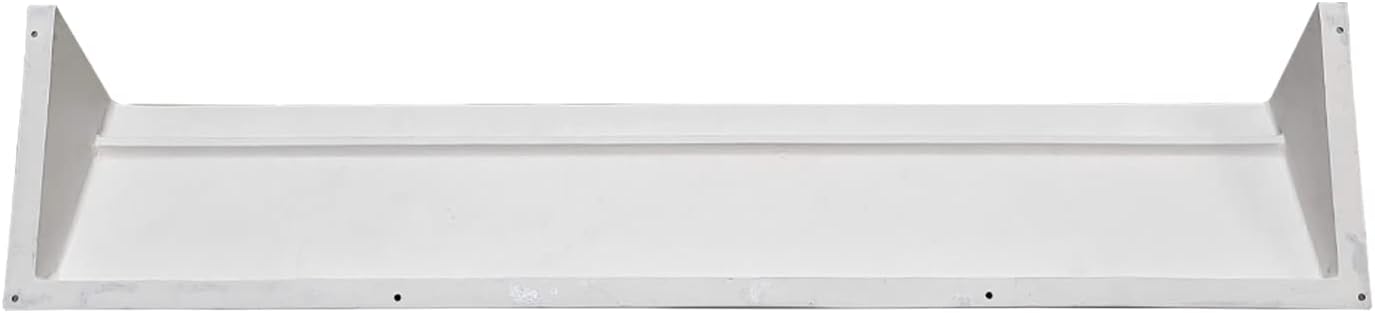 PRIMA Decorative Hardware Wall and Ceiling Long Vent Air Deflector/Diverter 30″ – Modern Design, Heavy Duty, Metal Air Vent Deflectors - Covers Mostly 4″X30″, 6″X30″ and 8″X30″ - White