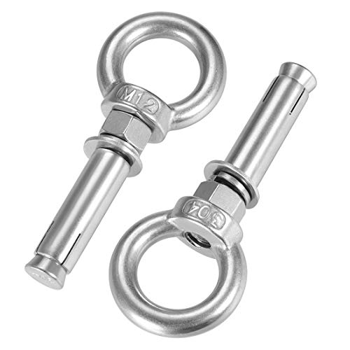 uxcell M12x80 Stainless Steel Eyebolt