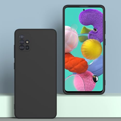 Image of for Samsung Galaxy A51 4G Case Black, Scratch Resistant with Soft Touch, Slim Thin Phone Cover for Samsung Galaxy A51 4G